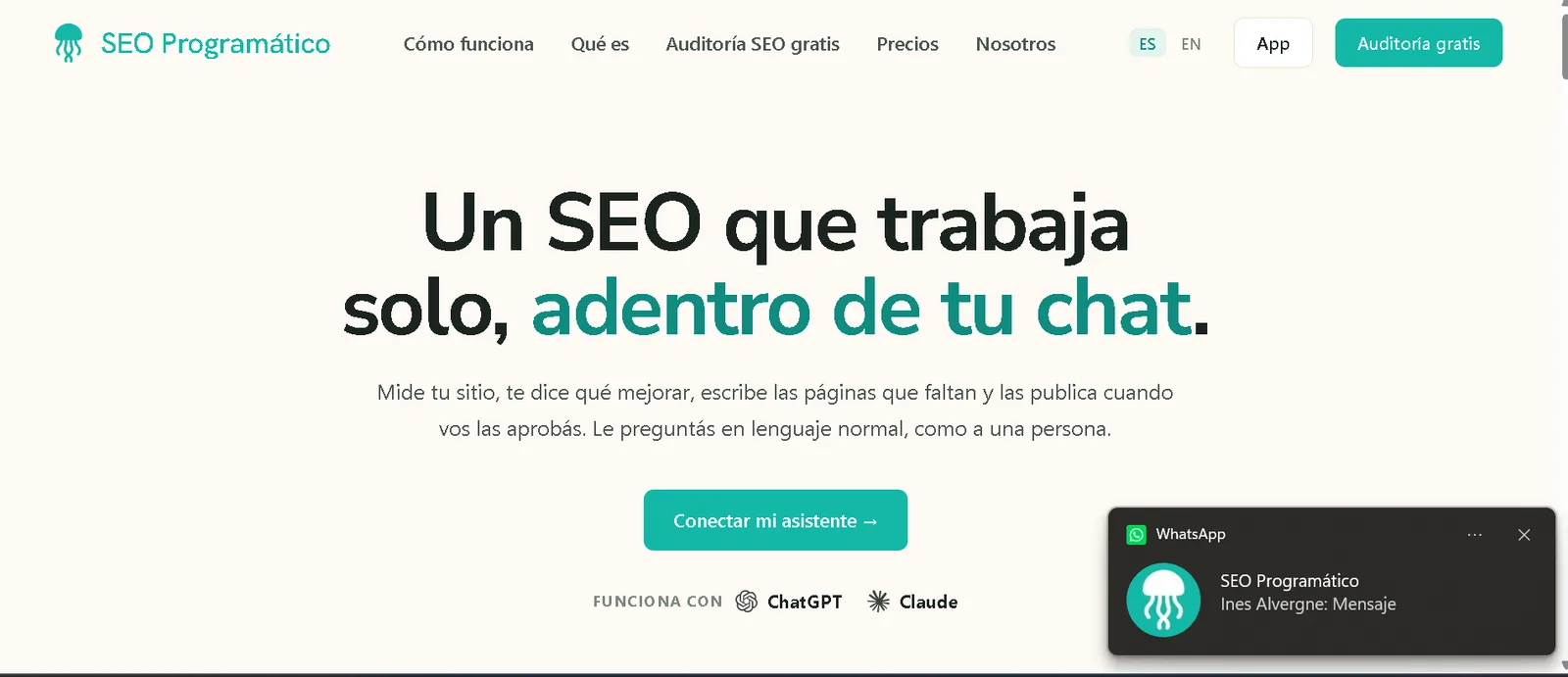 SEO Programático: un SEO que trabaja solo, adentro de tu chat